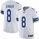 Nike Dallas Cowboys #8 Troy Aikman White NFL Vapor Untouchable Limited Jersey,baseball caps,new era cap wholesale,wholesale hats